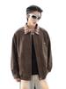 Unisex Retro Karomuster Patchwork Lederjacke - Mellade Street Style Trend