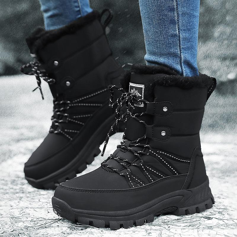 Nieuwe winter katoenen schoenen hoge sneeuwschoenen warme en antislip laarzen lange schacht