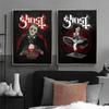 Abstract Ghost Band Poster Heavy Metal Band Wall Art Canvas Painting Prints HD Pictures for Living Coffee House Bar Home Decor