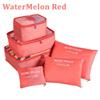 7Pcs Folding Travel Organizer Storage Bags Wardrobe Cube Suitcase Packing Set Storages Luggage Clothes Shoe Box