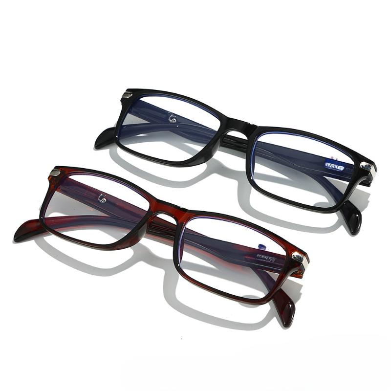 Fashion Adjustable Spring Leg Anti Blue Light Reading Glasses Men Women Ultra Light Comfortable Presbyopia Eyeglasses