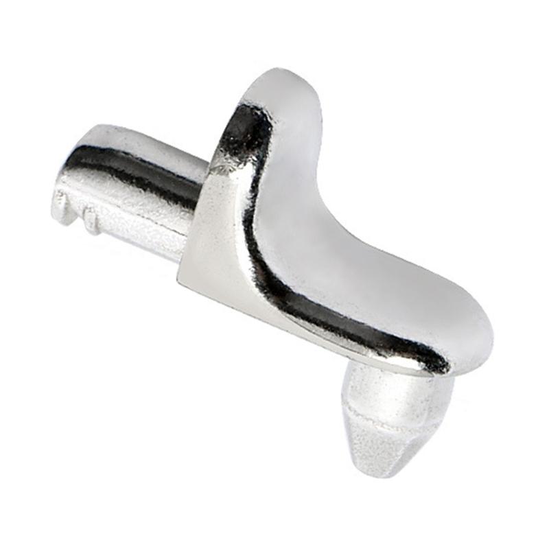 60Pieces Multipurpose 5mm Zinc Alloy Shelf Pin Support Holders for Secure and Discreets Shelf Mounting In Furniture