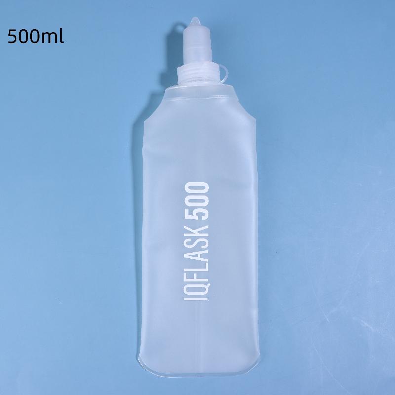 Folding Water Bottle Tpu Collapsible Soft Flask Outdoor Sport Hiking Camping Running Portable Soft Water Bottle