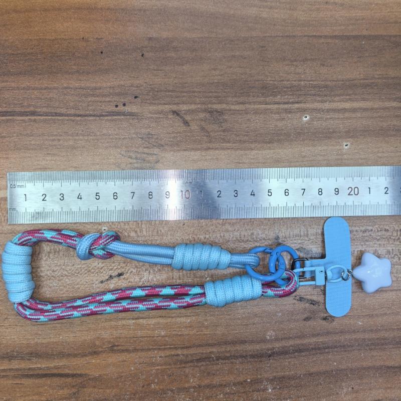 1 Piece Star Pendant Wrist Rope Cartoon Cute Mobile Phone Hanging Rope Adjustable Short Braided Rope Keychain For Men And Women