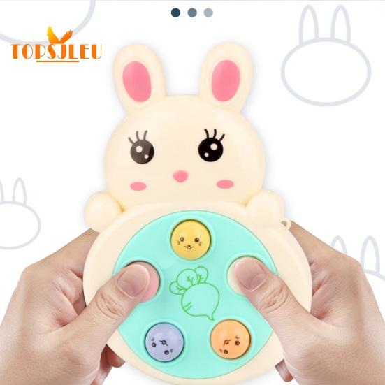 Children Brain Game Entertainment Cartoon Push to Play Pendant Hand Eye Coordination Finger Training Whacking Mole Toy with Hanging Rope Kids Toys