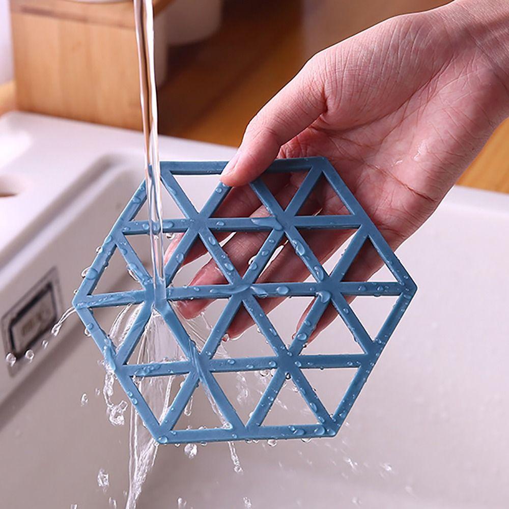 10PCS Heat Resistant Silicone Mat Drink Cup Coasters Non-slip Pot Holder Table Placemat Kitchen Accessories