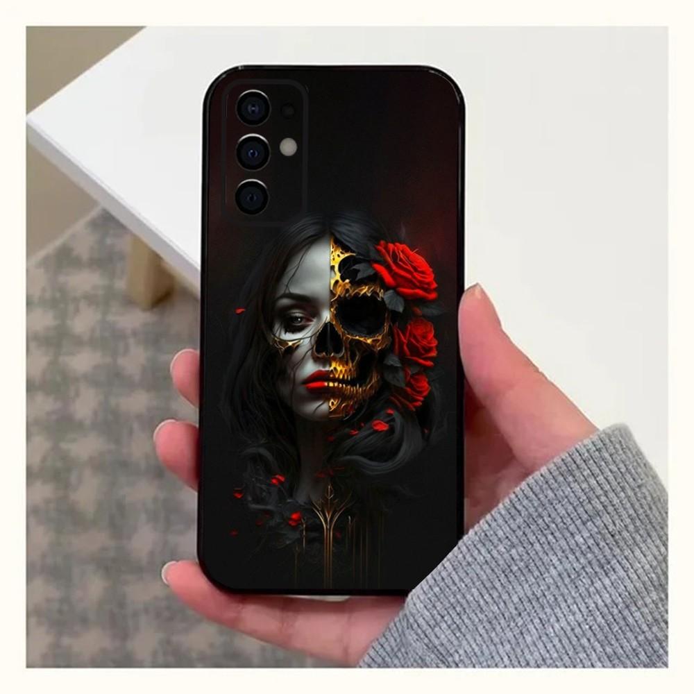 

Mexican Catrina Skull Girl Phone Case For Samsung S24,S21,S22,S23,S30,Ultra,S20,Plus,Fe,Lite,Note,10,9,5G Black Soft Cover Samsung S24Plus