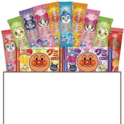 Fujiya Anpanman Sweets 3 Types 12 Pieces Assortment Set Lollipop Candy Lollipop Candy Anpanman Gummies Present Small Gift Present Birthday Variety