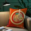 Japanese Style Food Pillow Case Plush Fabric Soft Pillowcase Double Sided Print Sofa Cushion Cover Throw