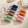 2025 autumn and winter new cotton slippers home indoor non-slip cartoon plush warm couple shoes