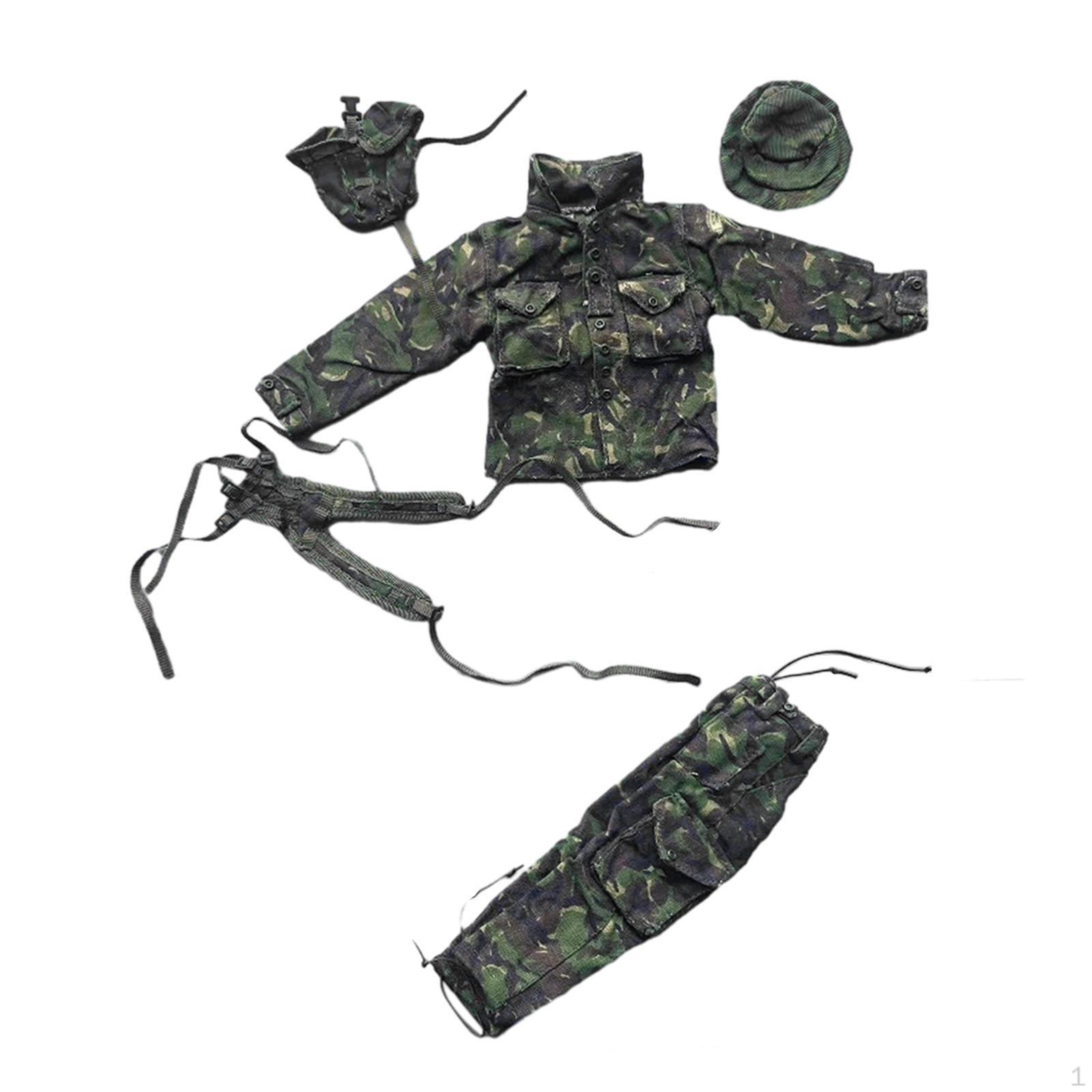 

1/6 униформа для ролевых игр, одежда для кукол ручной работы, костюм для 12-дюймовых фигурок мужского солдата, модель