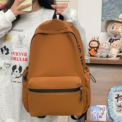 Female Simple and Cute Girl Junior High School Student Versatile Backpack Computer Bag High School Student Backpack Large Capacity School Bag