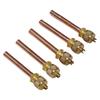 5Pcs Air Conditioner Refrigeration Access Valves Copper Tube Filling Part Air Conditioner Accessories DIY Power Tool Part Brass