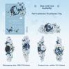 Journamm 10 PCS PET Stickers Butterfly Moon Theme Decorative Stickers Diary Scrapbooking Material Deco Album Stationery Stickers