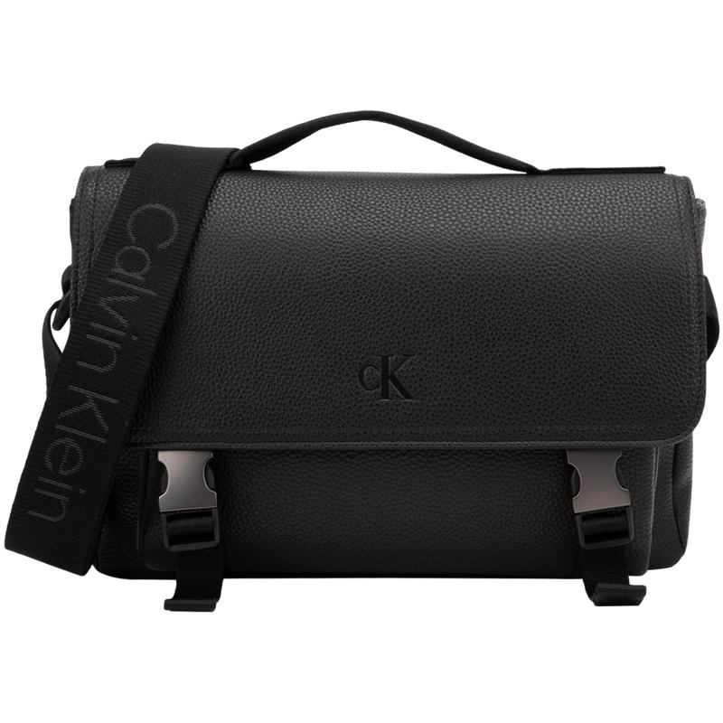 New CALVIN KLEIN Synthetic Material Crossbody Bags Regular Men's Space Black 4G3048G