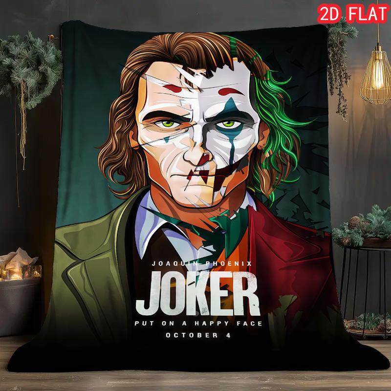 

Joker Retro Design Blanket Lightweight Warm Comfortable for Bed Sofa Office Vintage Style Home Decor 75x90cm