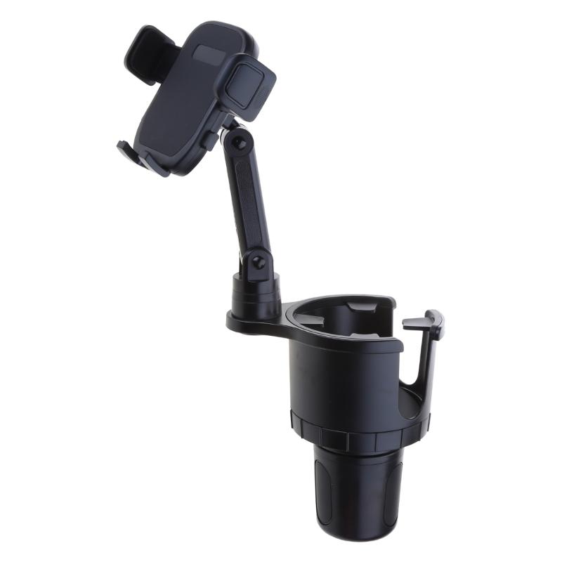 2 in 1 Car Cup Holder Expander Car Mobile Phone Holder Fit 5.4-7.2'' Phones Adjustable Cup Organizer Cup Holder Adapter