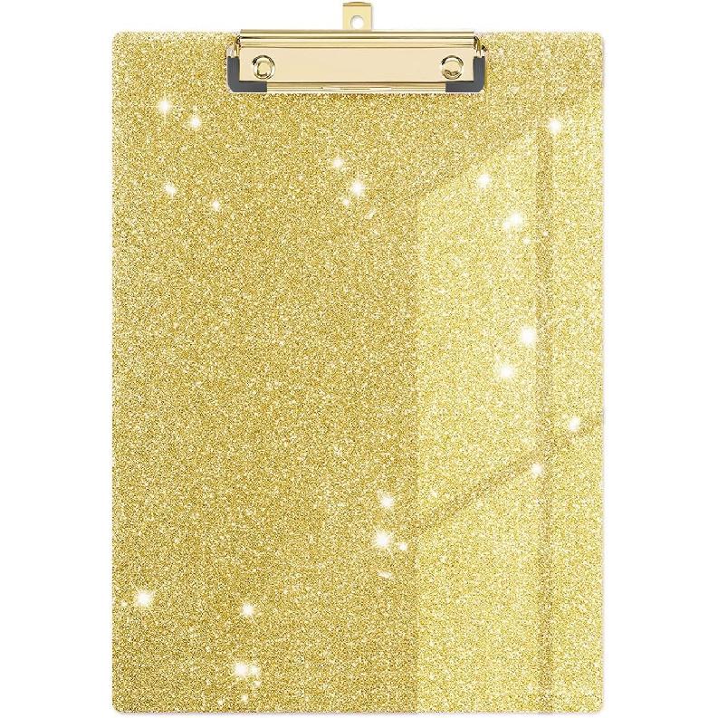 Cute Clipboard Leopard Wood Design Decorative A4 Letter Size Clip Boards for Classroom Office, Standard Size 9" x 12.5" with Low Profile Metal Clip -