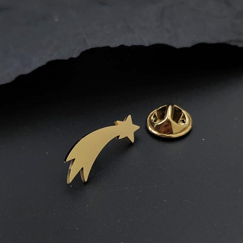

Arrow Five Pointed Star Brooch Cufflinks Dual-use Accessories Personalized Fashion Creativity Unique Light Luxury 14k