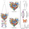 Acrylic Double Sided Flower Butterfly Diamond Painting Wind Chimes Wind Chimes DIY Diamond Kits DIY Rhinestones Wind Chime Kit