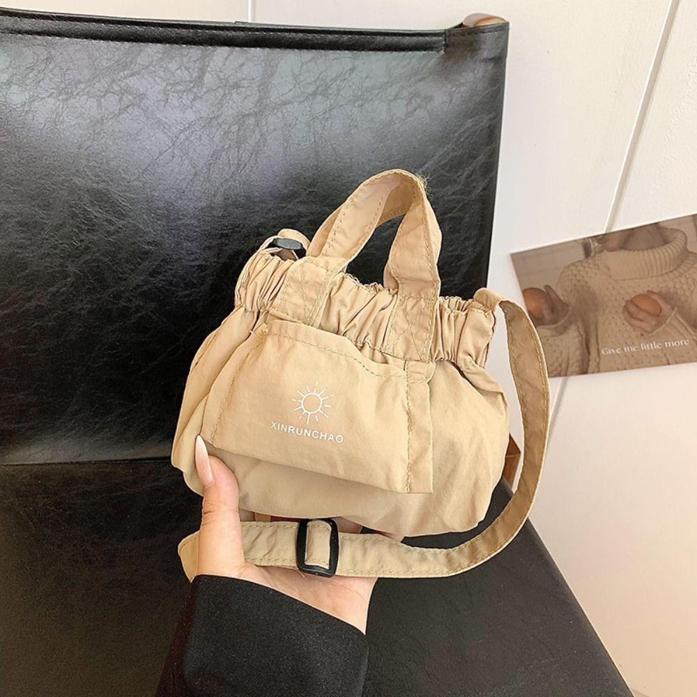 Small Nylon Shoulder Bag Korean Style Dumpling Bag Cute Canvas Messenger Bag  Office Worker