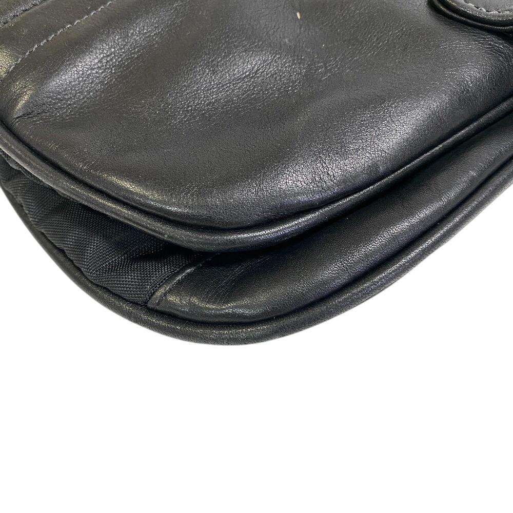 Coach Stary pokrowiec na garnitur, pokrowiec na walizkę podróżną 2-kierunkowy, skórzany, inne modne towary, czarna skóra, męski, używany