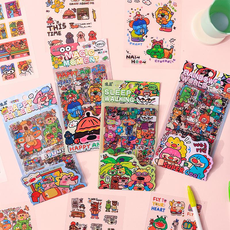 

Fantasy World Cartoon Stickers for Journals - Cute, Die-Cut Children s Sticker Set