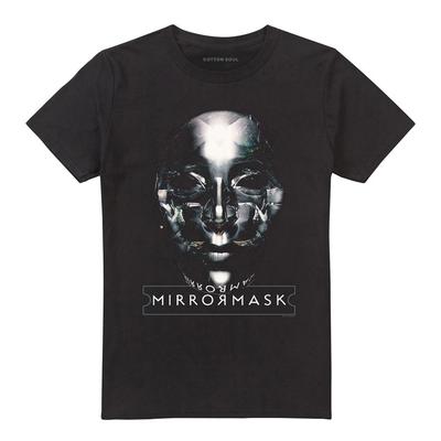 Mirrormask Mask 100% Cotton T-shirt Mens Tees Top S-5XL, Black