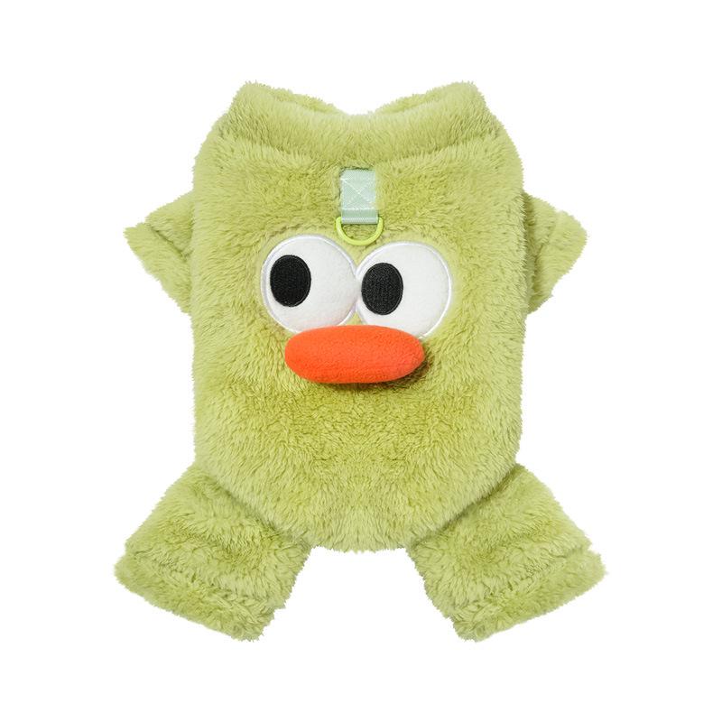 Four-Legged Fleece Dog Outfit for Small Breeds - Warm, Cozy & Leash-Friendly Winter Wear