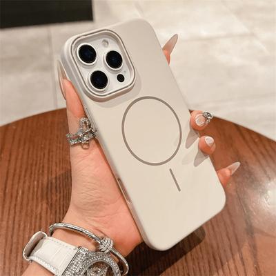 Ultra Thin Simple For Magsafe Wireless Charge Magnetic PC Phone Case For iPhone 16 15 14 Plus 13 12 Pro Max 11 Matte Hard Cover