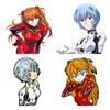 Eva Evangelion Pin Badge Featuring Asuka And Rei Perfect For Fans!