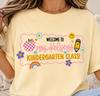 Personalized Kindergarten Teacher Welcome T-Shirt | Custom Classroom Name Graphic Tee