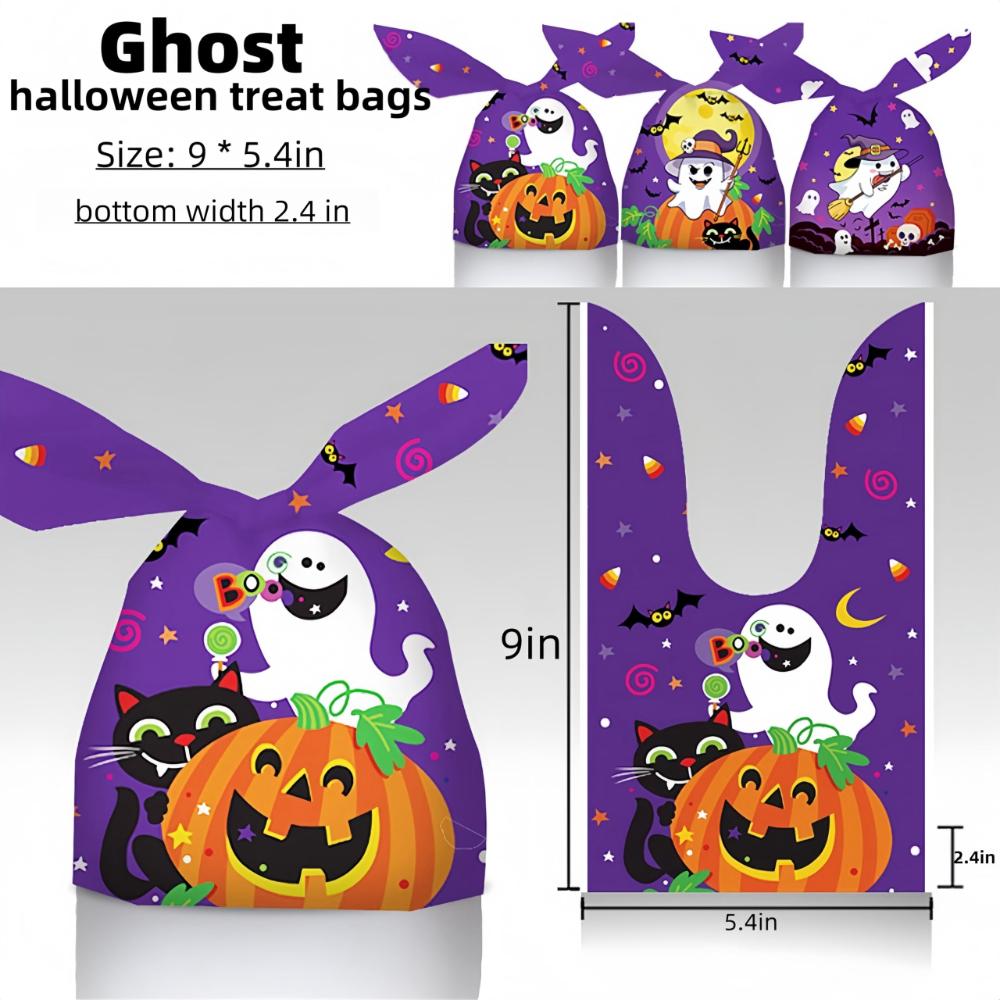 Halloween Goodie Candy Bags 11 Designs Goody Gift Bag Bulk for Kids Boys Girls Trick or Treating Classroom Party Favor Supplies