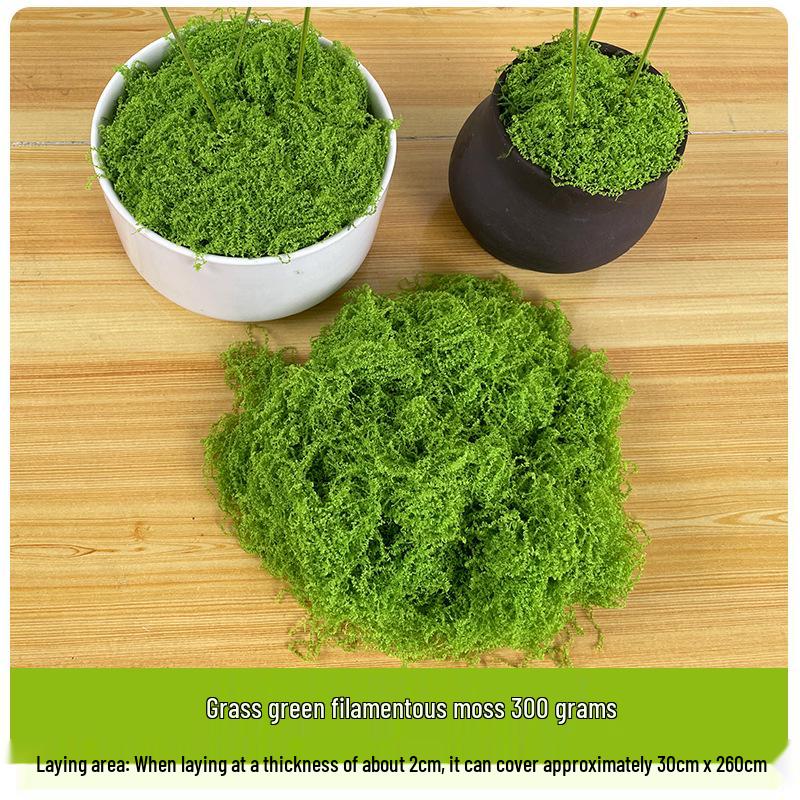 Artificial Moss Silk Grass Lawn for Landscaping and Decoration