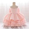 0-2 Years Flower Baby Girls Wedding Birthday Bownot Dresses Clothing Toddler Kids Princess Party Ball Gown Dress Costume Clothes