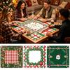 Waterproof Table Cover Christmas Mahjong Mat, Non-Slip Rubber American Noise Reduction Accessories for Poker, Card, Board & Tile Games Poker Game Mat
