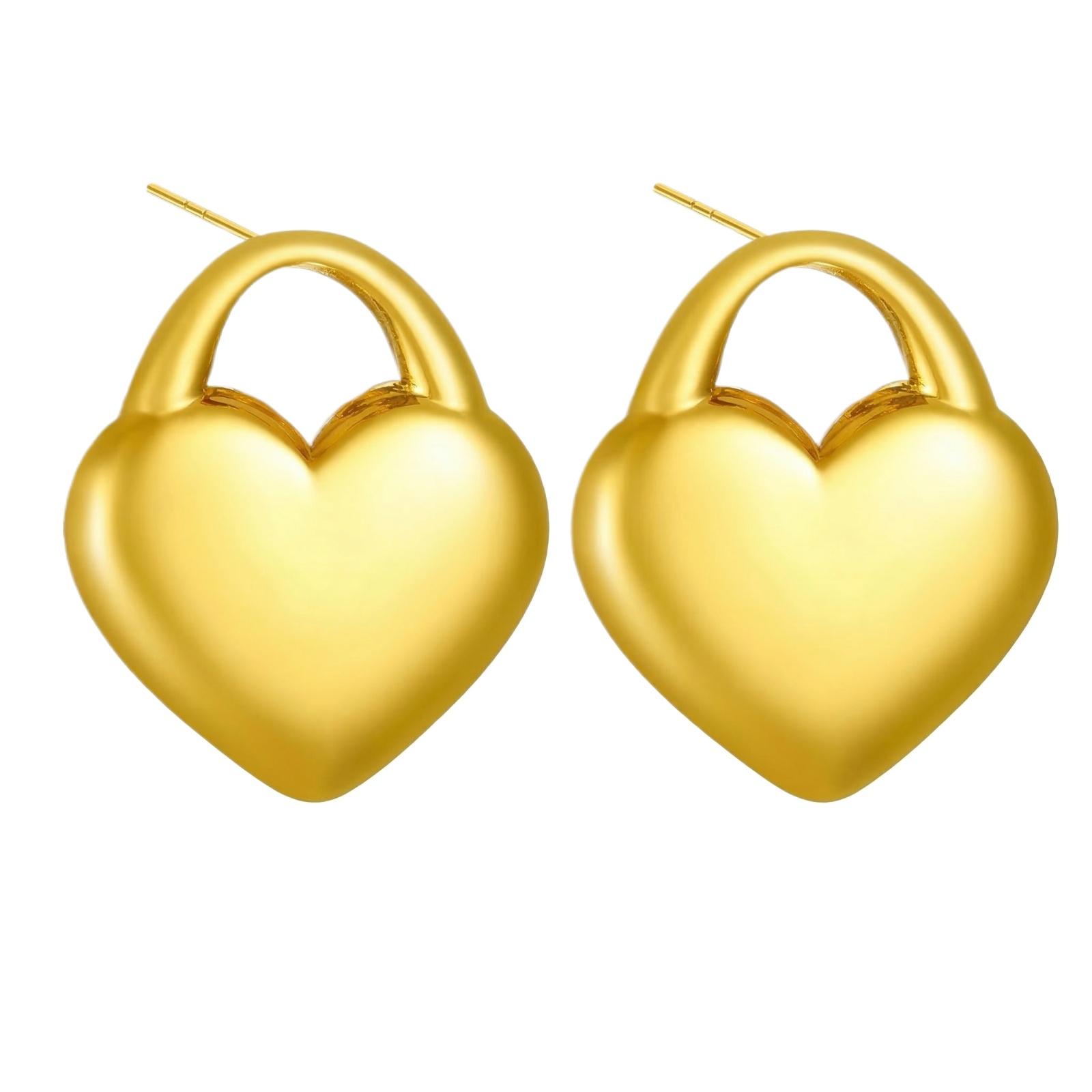 Stainless Steel Earrings for Women Vintage Luxury Stylish Titanium Steel Jewelry