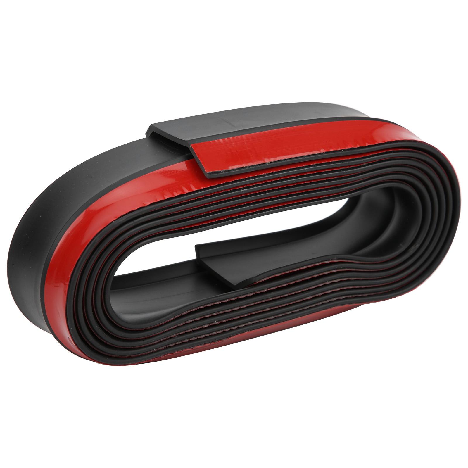 

Наклейка на губу переднего бампера Резиновый протектор Накладка на порог Защитная полоса от столкновений 2,5 метра 8,2 фута Черный чёрный