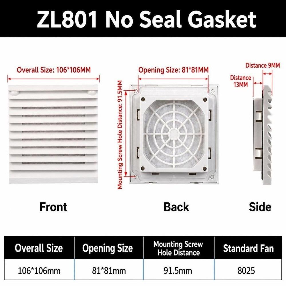 Waterproof Vent Grille ABS Fan Grille Air Ventilation System Air Vent  Fan Cooling