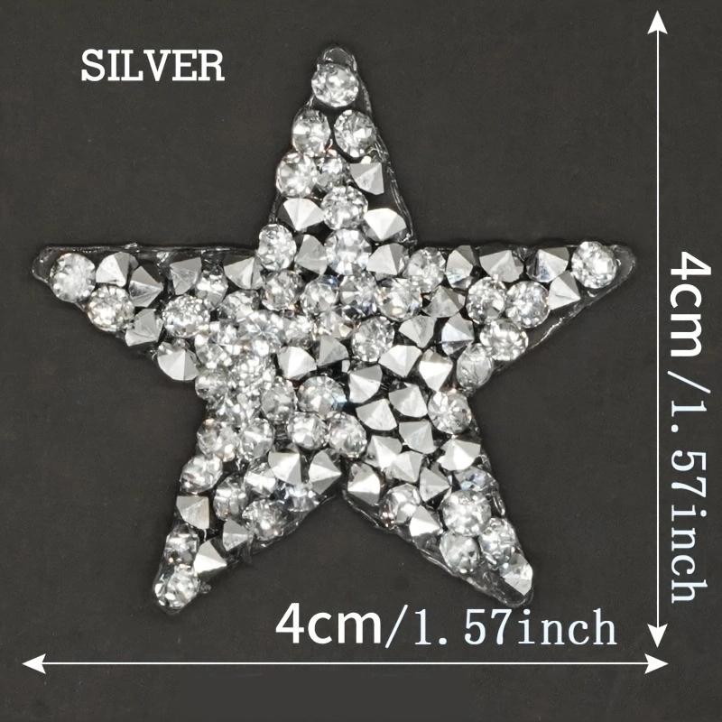 Clothes Sequin Patches Star Rhinestone Patch Iron On Bling Embroidered Patch Thermo Stickers For Clothes DIY