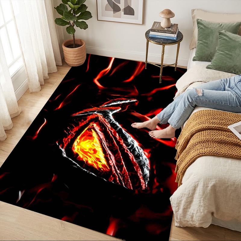 Eyes Fire Living Room Nonslip Area Rug Soft Carpet For Bedroom Game Playroom Sofa Office Home Decor Doormat Christmas Gift C929112