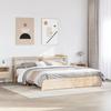 VidaXL Bed Frame with Headboard Without Mattress 200x200 Cm 3306003