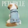 PETCIRCLE Dog Clothes Small Puppy Denim Jacket Harness Hole