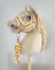 Hobby Horse Rope Lead - White and Mustard
