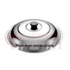 Stainless Steel Explosion-Proof Glass Wok Lid, Flat Bottom, 28CM-40CM