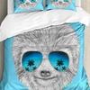 3pcs Bedding Set Cute Animal Sloth Home Textile Duvet Cover Pillow Case Boy Kid Teen Girl Bedding Covers Set