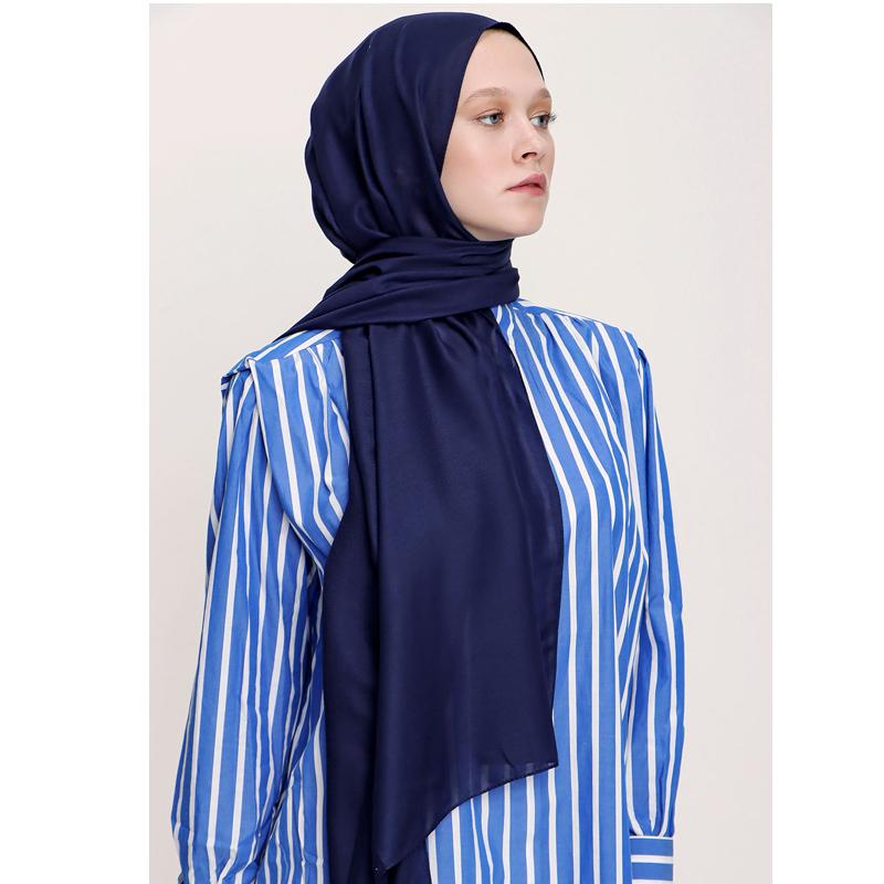 

Мягкая шаль Miray Plain темно-синяя 80x186 темно-синий