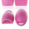 Newcomdigi Gant Nettoyage Maquillage Brosse Pinceau en Silicone - Rose