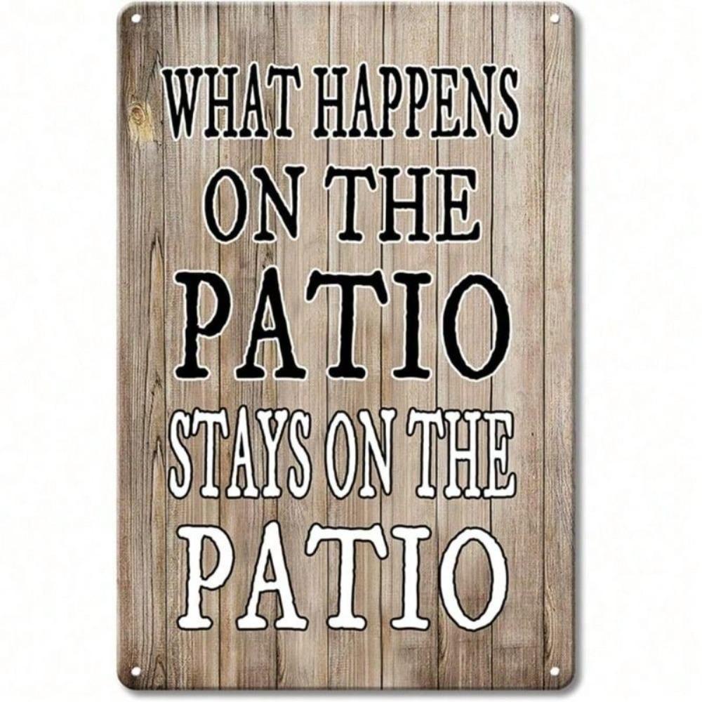 Metal Wall Poster Funny Vintage Bar Sign Multicolor Rustic Home Decor