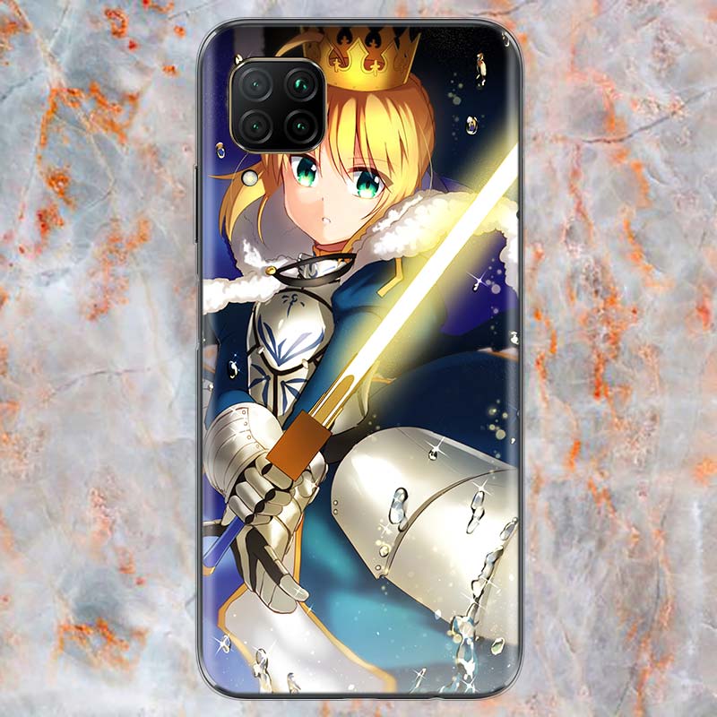 Fate Zero Stay Night For Huawei Mate 40 30 20 20X 10 RS P Smart 2021 2020 Z S Pro Plus Lite 2019 Phone Case Shell